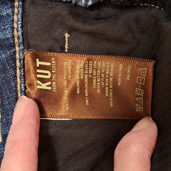 Kut from the Kloth Ankle Straight Leg Denim Jeans 16W - Picture 9 of 12